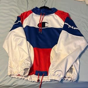 NWOT Champion Life Colorblock Pullover Windbreaker Jacket